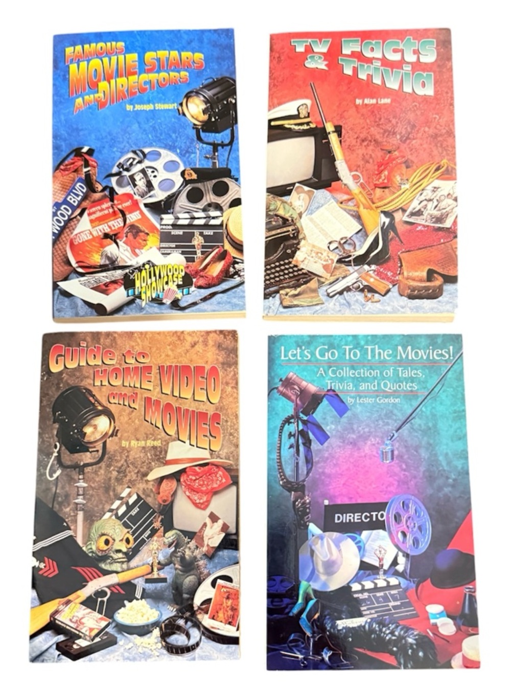 1990’s Vintage 4‎ Book Lot Movie & TV Trivia, 1992-1993, Santa Monica Press, NEW